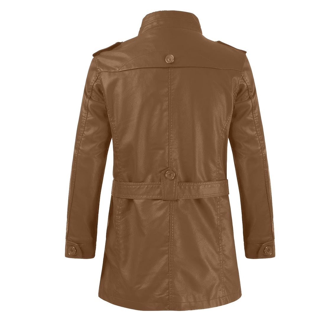 Men’s Tan Brown Genuine Sheepskin Autumn Warm Winter Motorcycle Cafe Racer Casual England Style Vintage Leather Jacket