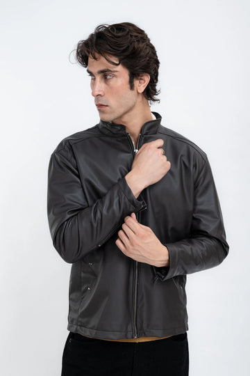 Men’s Real Leather Jacket – Classic Genuine Leather Outerwear