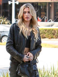elegant leather jacket womens