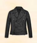 elegant leather jacket womens